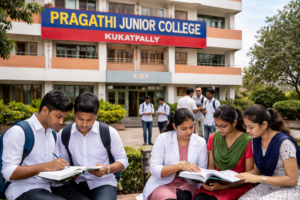 Pragathi Junior College Kukatpally campus offering MPC and BiPC intermediate courses for students in Hyderabad