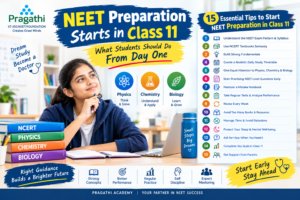 NEET preparation in Class 11 – study tips, NCERT books, revision and practice